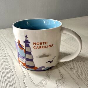 Starbucks 2015 You Are Here Collection North Carolina 14 OZ Blue